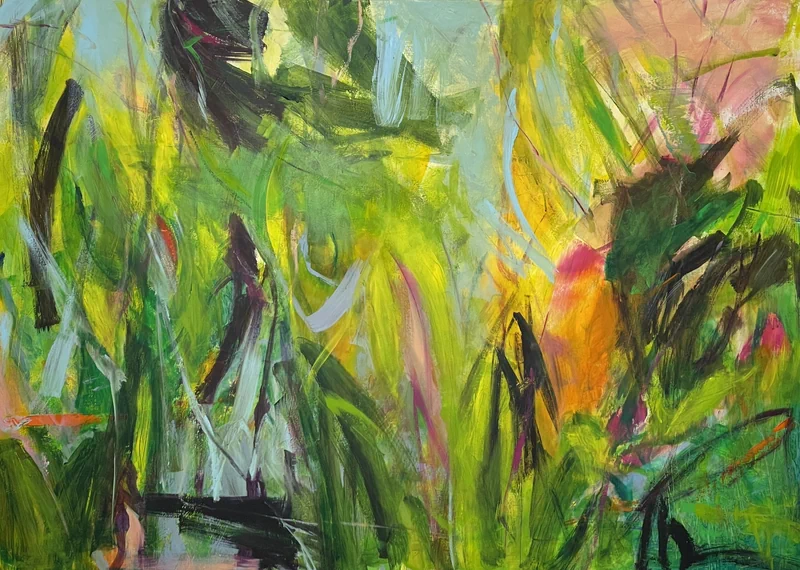 Abstrakte Acrylbilder kaufen Botanical