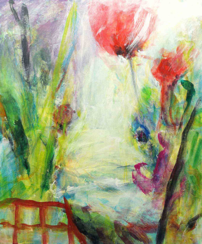 Acryl auf Leinwand: Modernes handgemaltes Acrylbild